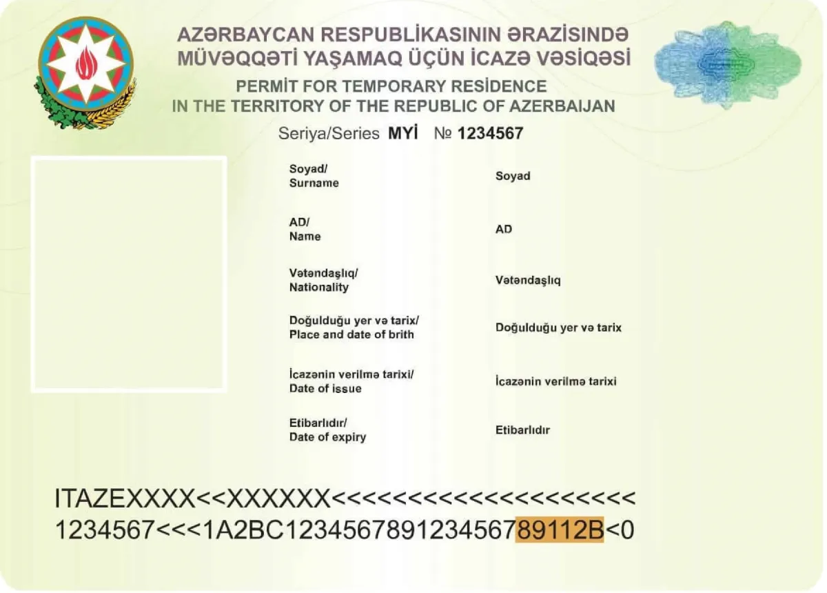 Permesso di soggiorno in Azerbaigian
